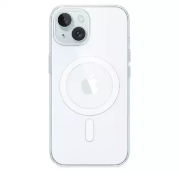 Aizsargapvalks iPhone 15, Apple, MagSafe, caurspīdīgs, PC, 6,1 collai