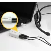 StarTech.com baltais austiņu adapteris austiņām ar atsevišķiem austiņu / mikrofona spraudņiem – 3,5 mm 4 pozīcijas uz 2x 3 pozīciju 3,5 mm vīrišķais/sieviešais