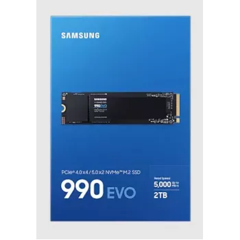 SSD disks Samsung 990 EVO 2000 GB M.2 2280 NVMe MZ-V9E2T0BW