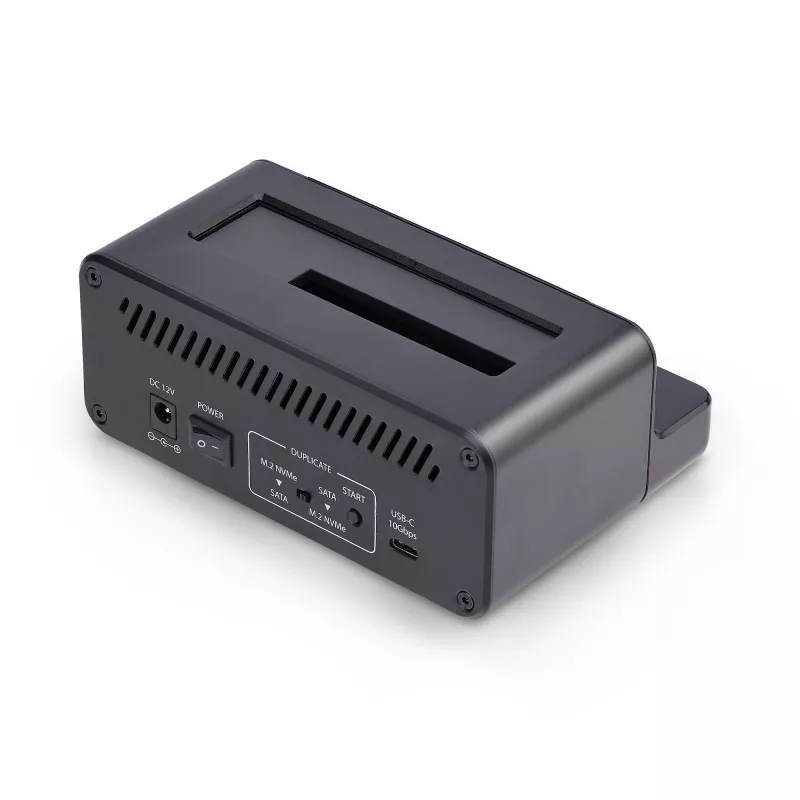 StarTech.com M.2 NVMe uz 2,5/3,5 collu SATA disku dublikators, divu vietu atsevišķs SSD klonētājs/disku dokstacija, divvirzienu NVMe uz SATA / SATA uz NVMe, līdz 27 GB/min, TAA