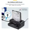 StarTech.com M.2 NVMe uz 2,5/3,5 collu SATA disku dublikators, divu vietu atsevišķs SSD klonētājs/disku dokstacija, divvirzienu NVMe uz SATA / SATA uz NVMe, līdz 27 GB/min, TAA