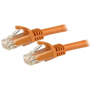 StarTech.com 15m CAT6 Ethernet kabelis - oranžs CAT 6 Gigabit Ethernet vads -250MHz 100W PoE RJ45 UTP tīkla/pārslēgšanas vads bez aizķeršanās ar spriegojuma mazinājumu, individuāli testēts