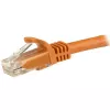 StarTech.com 15m CAT6 Ethernet kabelis - oranžs CAT 6 Gigabit Ethernet vads -250MHz 100W PoE RJ45 UTP tīkla/pārslēgšanas vads bez aizķeršanās ar spriegojuma mazinājumu, individuāli testēts