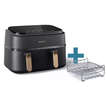 Karstā gaisa fritieris Philips 3000 sērija NA352/04 9L 2750W Dubultais grozs
