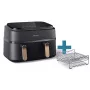 Karstā gaisa fritieris Philips 3000 sērija NA352/04 9L 2750W Dubultais grozs