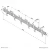 Neomounts NMPRO-WMB3 Menuboard sienas stiprinājums 32-55 collas - noliecams
