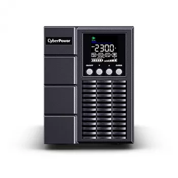 Bezatteices barošanas bloks CYBERPOWER OLS1000EA, Tiešsaistes dubultā pārveidošana, 1 kVA/900 W, 3× IEC C13 ligzdas, tīrs sinusoidāls vilnis, LCD, tornis
