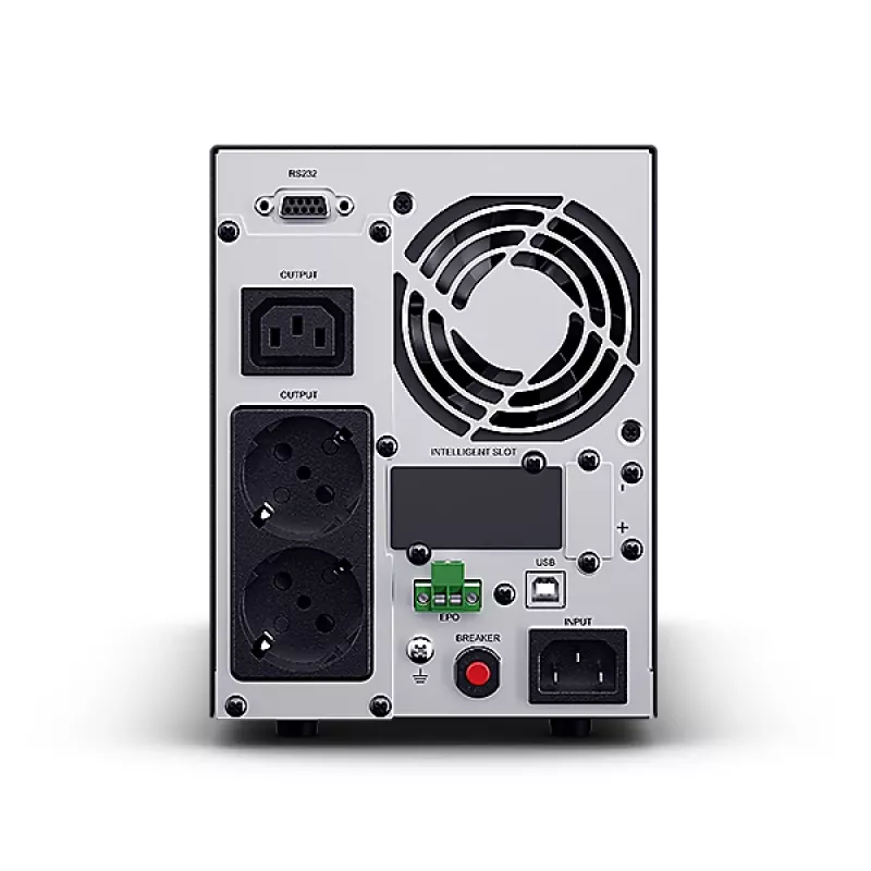 Bezatteices barošanas bloks CYBERPOWER OLS1000EA, Tiešsaistes dubultā pārveidošana, 1 kVA/900 W, 3× IEC C13 ligzdas, tīrs sinusoidāls vilnis, LCD, tornis