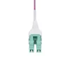 StarTech.com 10m (33 pēdas) LC–LC (UPC) OM4 daudzmodu optiskās šķiedras kabelis, Erika Violet, 50/125 µm, 40G/100G, LOMMF/VCSEL, Uniboot optiskā džempera vads, OFNR stāvvada novērtējums