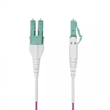 StarTech.com 20 m (66 pēdas) LC uz LC (UPC) OM4 daudzmodu optisko šķiedru kabelis, Erika Violet, 50/125 µm, 40G/100G, LOMMF/VCSEL, Uniboot optisko šķiedru džemperis, OFNR stāvvada novērtējums