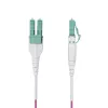StarTech.com 7m (23 ft) LC–LC (UPC) OM4 daudzmodu optiskais kabelis, Erika Violet, 50/125 µm, 40G/100G, LOMMF/VCSEL, Uniboot optiskais ielāps, OFNR Riser klase