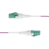 StarTech.com 7m (23 ft) LC–LC (UPC) OM4 daudzmodu optiskais kabelis, Erika Violet, 50/125 µm, 40G/100G, LOMMF/VCSEL, Uniboot optiskais ielāps, OFNR Riser klase
