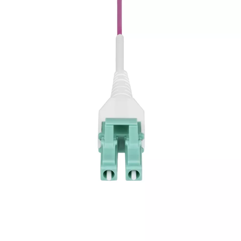 StarTech.com 7m (23 ft) LC–LC (UPC) OM4 daudzmodu optiskais kabelis, Erika Violet, 50/125 µm, 40G/100G, LOMMF/VCSEL, Uniboot optiskais ielāps, OFNR Riser klase