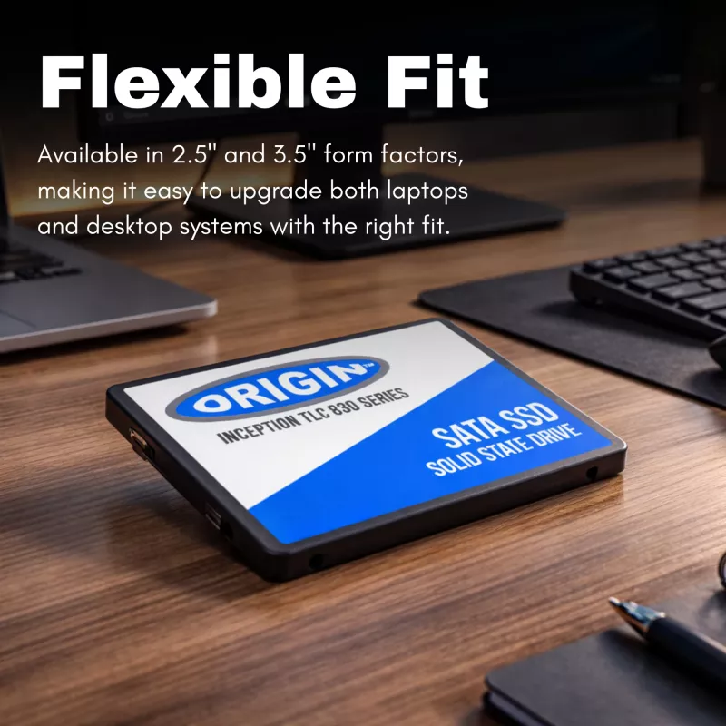Origin Storage Inception SSD 1TB 2.5in SATA 3D TLC, 1 TB, 2,5 collas, 550 MB/s, 6 Gbit/s