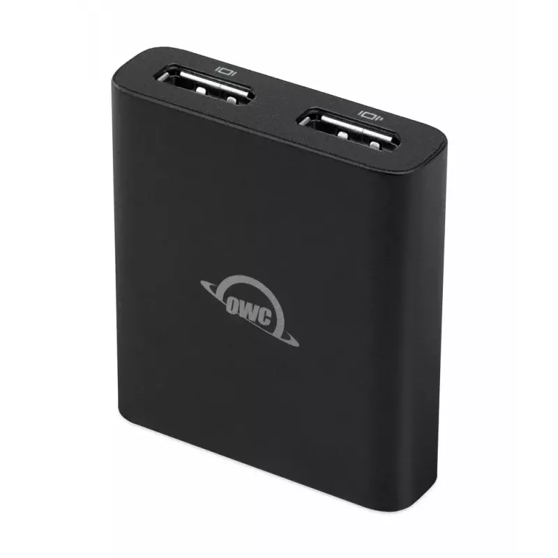 OWC Thunderbolt Dual DisplayPort Adapter USB grafikas adapteris 7680 x 4320 pikseļi melns
