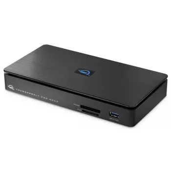 OWC Thunderbolt Pro Dock vadu Thunderbolt 3 melns 85 W strāvas padeve 40 Gbit/s