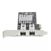 StarTech.com 2-Port GbE SFP tīkla karte, PCIe 2.0 x1, Intel I350-AM2 2x 1GbE kontrolieris, 1000BASE varš/optiskā šķiedra, divu portu Gigabit Ethernet NIC, galddatoru/serveru aizmugures paneļi - saderīga ar Windows un Linux