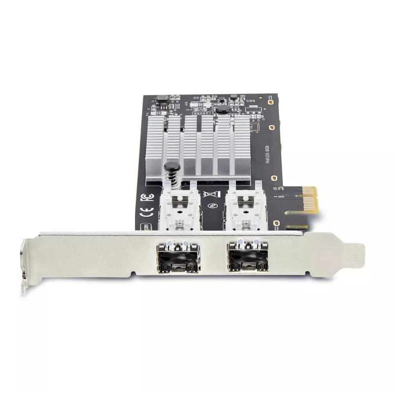 StarTech.com 2-Port GbE SFP tīkla karte, PCIe 2.0 x1, Intel I350-AM2 2x 1GbE kontrolieris, 1000BASE varš/optiskā šķiedra, divu portu Gigabit Ethernet NIC, galddatoru/serveru aizmugures paneļi - saderīga ar Windows un Linux