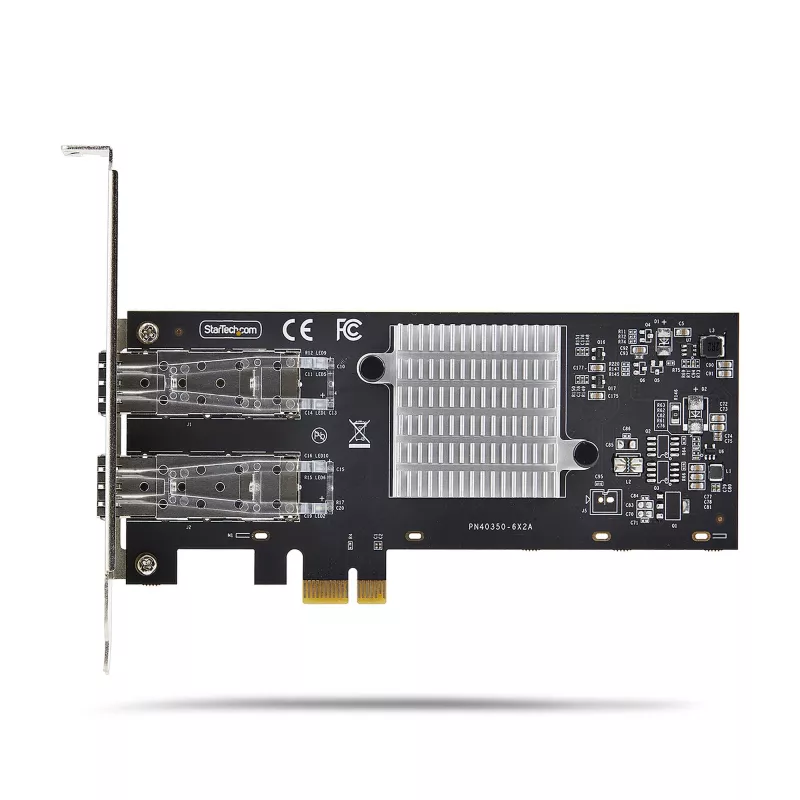 StarTech.com 2-Port GbE SFP tīkla karte, PCIe 2.0 x1, Intel I350-AM2 2x 1GbE kontrolieris, 1000BASE varš/optiskā šķiedra, divu portu Gigabit Ethernet NIC, galddatoru/serveru aizmugures paneļi - saderīga ar Windows un Linux