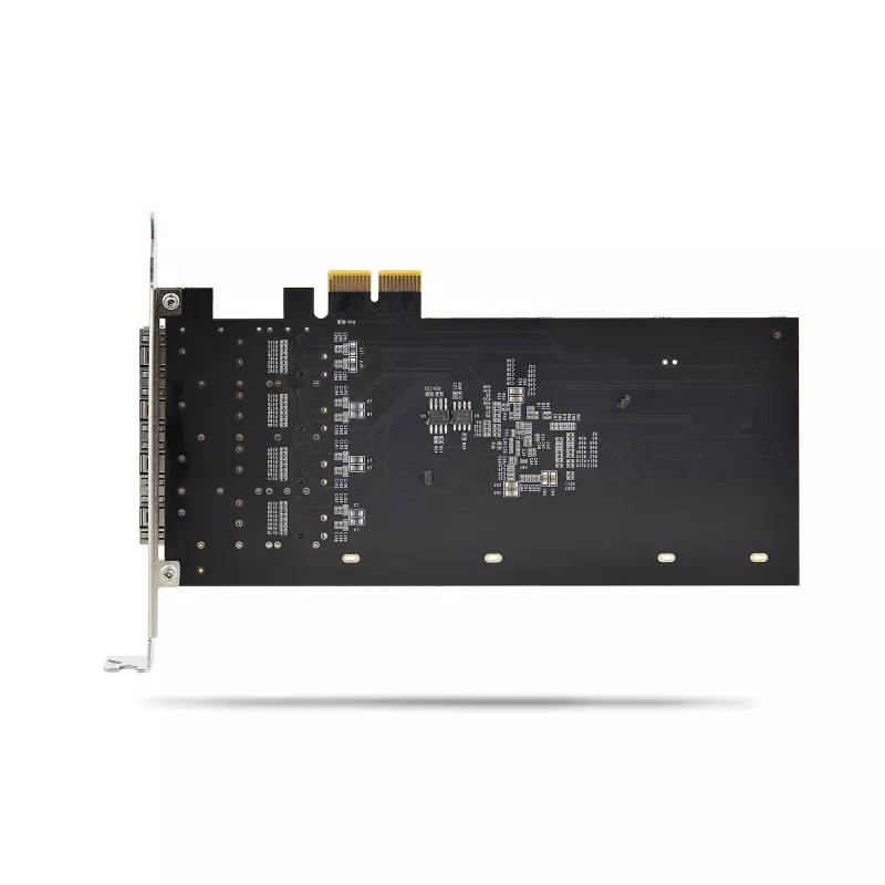 StarTech.com 4-Portu GbE SFP tīkla karte, PCIe 2.0 x2 (saderīga ar x4, x8, x16), Intel I350-AM4 4x 1GbE kontrolieris, 1000BASE varš/optiskā šķiedra, galddatoru/serveru četru portu Gigabit Ethernet NIC - Windows un Linux