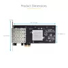 StarTech.com 4-Portu GbE SFP tīkla karte, PCIe 2.0 x2 (saderīga ar x4, x8, x16), Intel I350-AM4 4x 1GbE kontrolieris, 1000BASE varš/optiskā šķiedra, galddatoru/serveru četru portu Gigabit Ethernet NIC - Windows un Linux