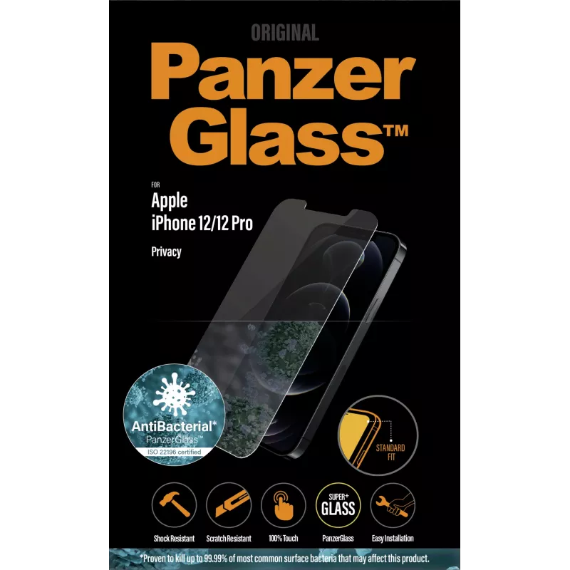 PanzerGlass ® Privātuma ekrāna aizsargs iPhone 12 | 12 Pro | Standard Fit