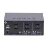 StarTech.com 2-portu divu monitoru DisplayPort KVM slēdzis, 4K 60Hz, 2x USB 5Gbps centrmezgla pieslēgvietas, 2x USB 2.0 HID pieslēgvietas, karsto taustiņu un pogas pārslēgšana, atbilst TAA – ESD 3. līmeņa aizsardzība