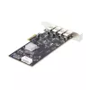 StarTech.com 4-Port USB PCIe Card, USB 3.2 5Gbps, PCI Express paplašinājuma karte ar 4 neatkarīgiem USB kontrolleriem, 4 USB-A pieslēgvietas, Windows/macOS/Linux