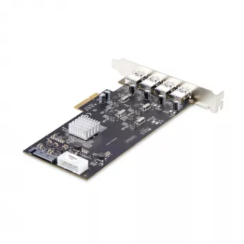StarTech.com 4-Port USB PCIe Card, USB 3.2 5Gbps, PCI Express paplašinājuma karte ar 4 neatkarīgiem USB kontrolleriem, 4 USB-A pieslēgvietas, Windows/macOS/Linux