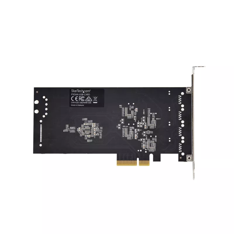 StarTech.com 4-Port USB PCIe Card, USB 3.2 5Gbps, PCI Express paplašinājuma karte ar 4 neatkarīgiem USB kontrolleriem, 4 USB-A pieslēgvietas, Windows/macOS/Linux