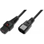 Microconnect PC1021 strāvas vads melns 2 m C13 savienotājs C14 savienotājs