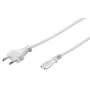 Microconnect PE0307100W strāvas kabelis balts 10 m C7 savienotājs