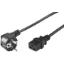 Microconnect PE0771902 strāvas kabelis melns 1.8 m CEE7/7 C19 savienotājs