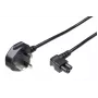 Microconnect PE090818A strāvas kabelis melns 1,8 m strāvas kontaktdakša G tips C5 savienotājs