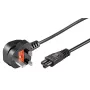 Microconnect PE090830 strāvas kabelis melns 3 m strāvas spraudnis G tips C5 savienotājs