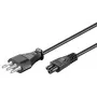 Microconnect PE100830 strāvas kabelis, melns, 3 m, C5 savienotājs