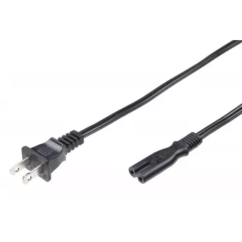 Microconnect PE110718 strāvas kabelis, melns, 1.8 m, strāvas kontaktdakša tips A, C7 savienotājs