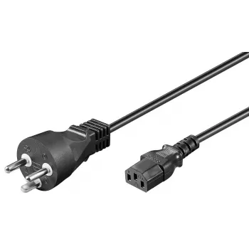 Microconnect PE120405R strāvas kabelis melns 0,5 m C13 savienotājs