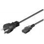 Microconnect PE120418 strāvas kabelis melns 1,8 m strāvas spraudnis K tips C13 savienotājs