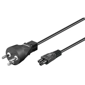 Microconnect PE120805 strāvas kabelis, melns, 0,5 m, strāvas kontaktdakša tips K, C5 savienotājs