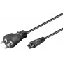 Microconnect PE120810 strāvas kabelis melns 1 m Strāvas kontaktdakša veids K C5 savienotājs