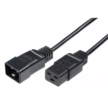 Microconnect PE141530 strāvas kabelis, melns, 3 m, C20 savienotājs, C19 savienotājs