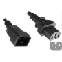 Microconnect PE152018 strāvas kabelis melns 1,8 m C20 savienotājs C15 savienotājs