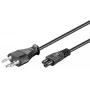 Microconnect PE160850 strāvas kabelis, melns, 5 m, C5 savienotājs