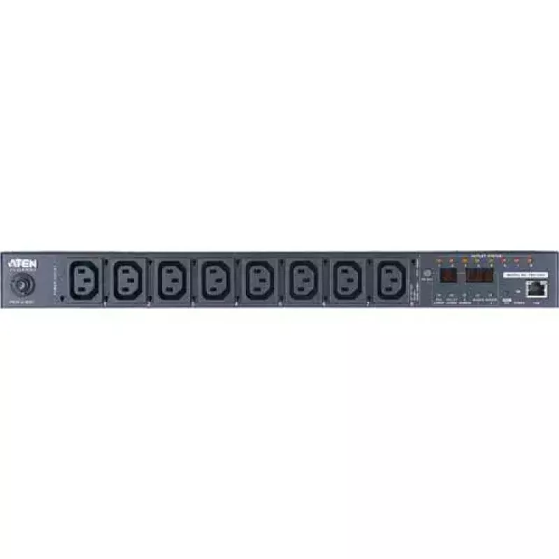 ATEN 1U 10A 8 Izvades Slēgts + Mērīts PDU + Bezmaksas Eco PDU Pārvaldnieks