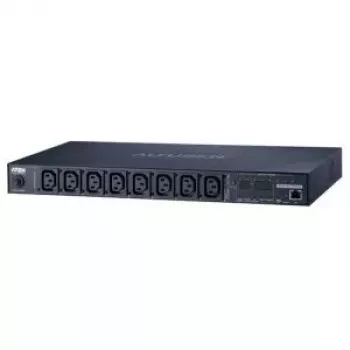 ATEN 1U 10A 8 Izvades Slēgts + Mērīts PDU + Bezmaksas Eco PDU Pārvaldnieks