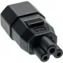 Microconnect PEA0408 kabeļa dzimuma mainītājs C14 C5 melns