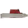 StarTech.com 2x M.2 SATA SSD kontrollera karte - PCIe, PCIe, M.2, pilna augstuma / zema profila, PCI 2.0, sarkana, CE, FCC, TAA
