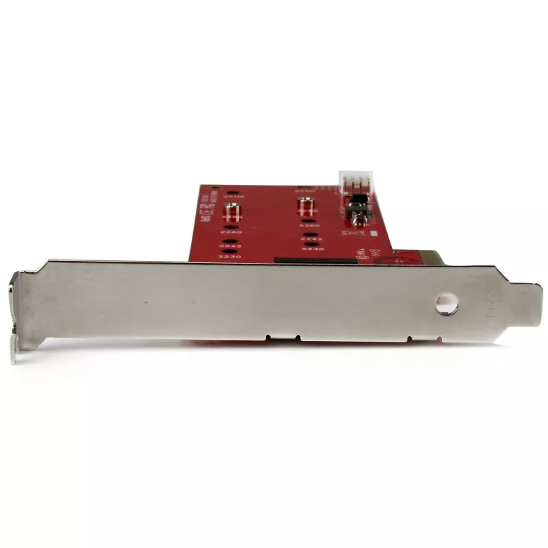 StarTech.com 2x M.2 SATA SSD kontrollera karte - PCIe, PCIe, M.2, pilna augstuma / zema profila, PCI 2.0, sarkana, CE, FCC, TAA