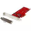 StarTech.com 2x M.2 SATA SSD kontrollera karte - PCIe, PCIe, M.2, pilna augstuma / zema profila, PCI 2.0, sarkana, CE, FCC, TAA